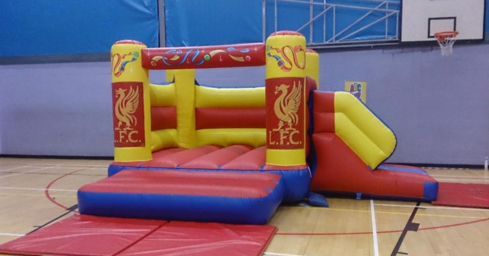 Indoor Only Castle Red & Yellow With Side Slide Liverpool