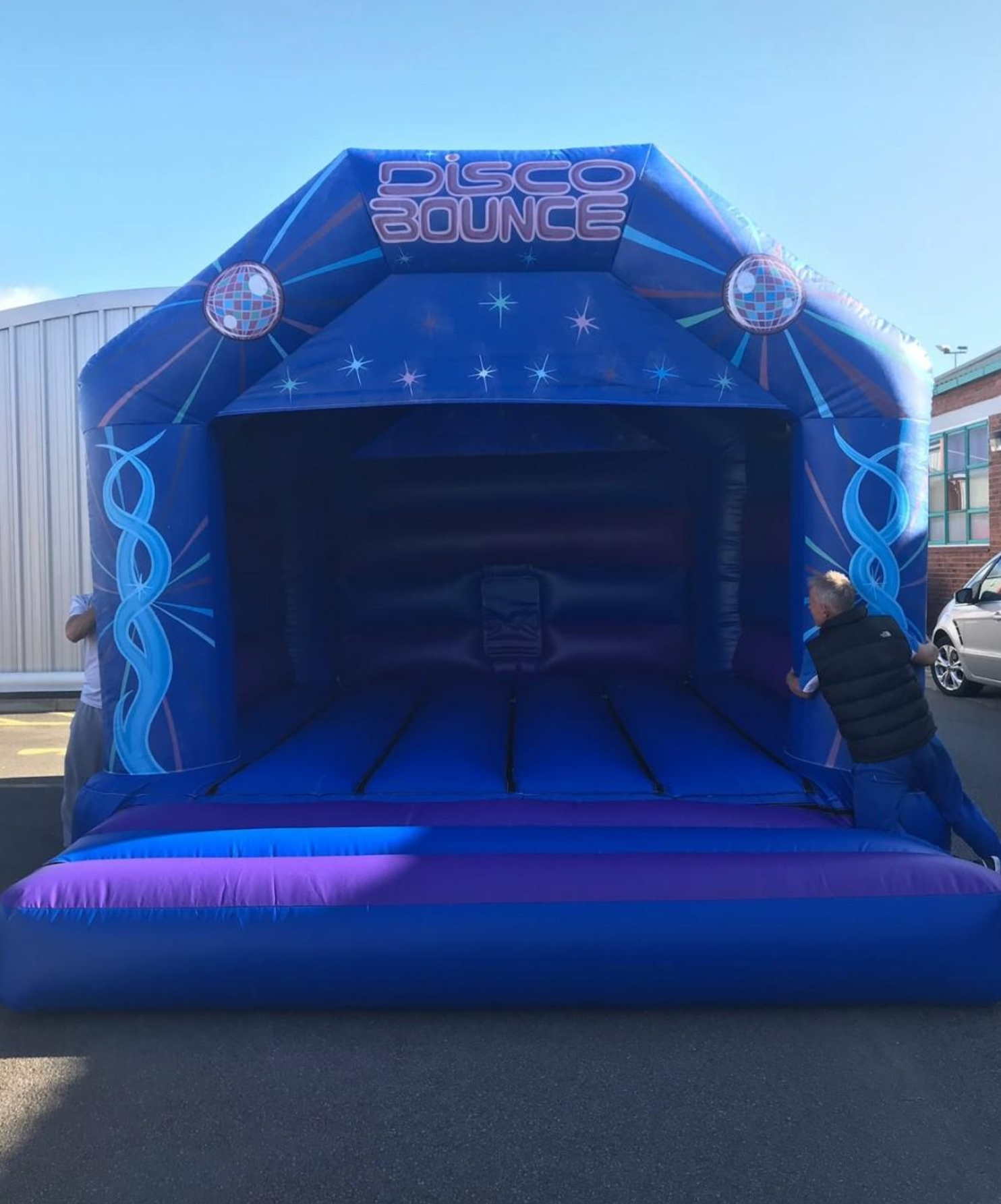 Adult Disco bouncy castle 16 x 18